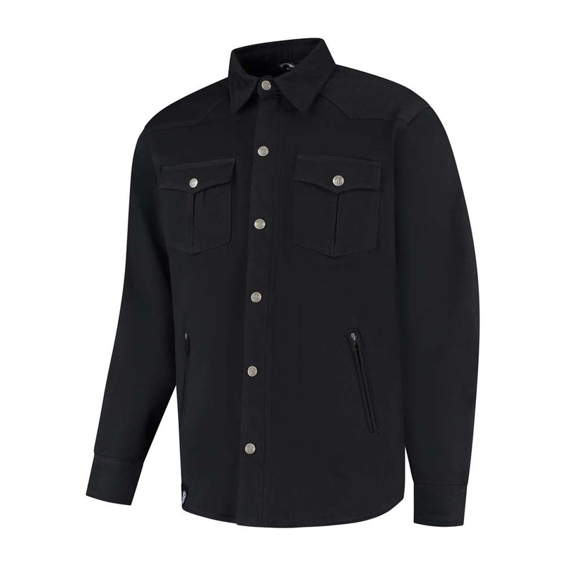 Rusty Stitches Dean Fleece Tech Motorcycle Jacket AA Protection Black Warm