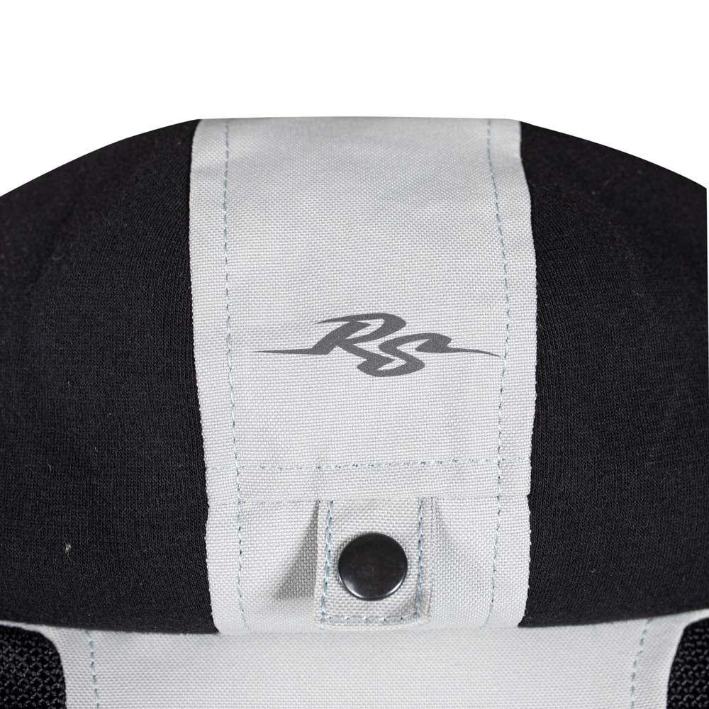 Rusty Stitches Carlo Motorcycle Jacket Mesh Summer with Rain Jacket AA Protection Light Grey Black
