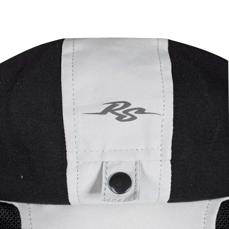 Rusty Stitches Carlo Motorcycle Jacket Mesh Summer with Rain Jacket AA Protection Light Grey Black