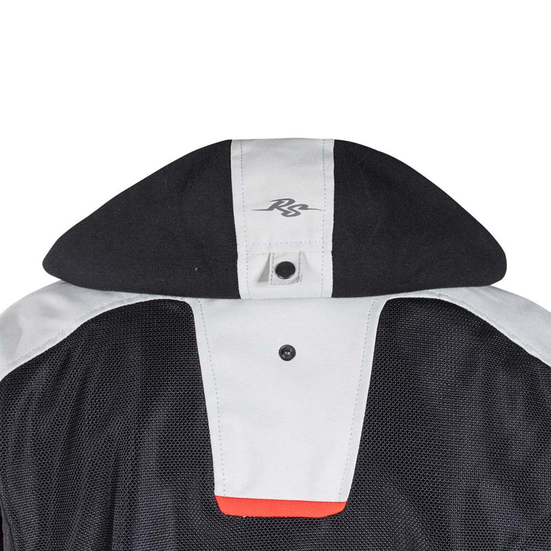 Rusty Stitches Carlo Motorcycle Jacket Mesh Summer with Rain Jacket AA Protection Light Grey Black