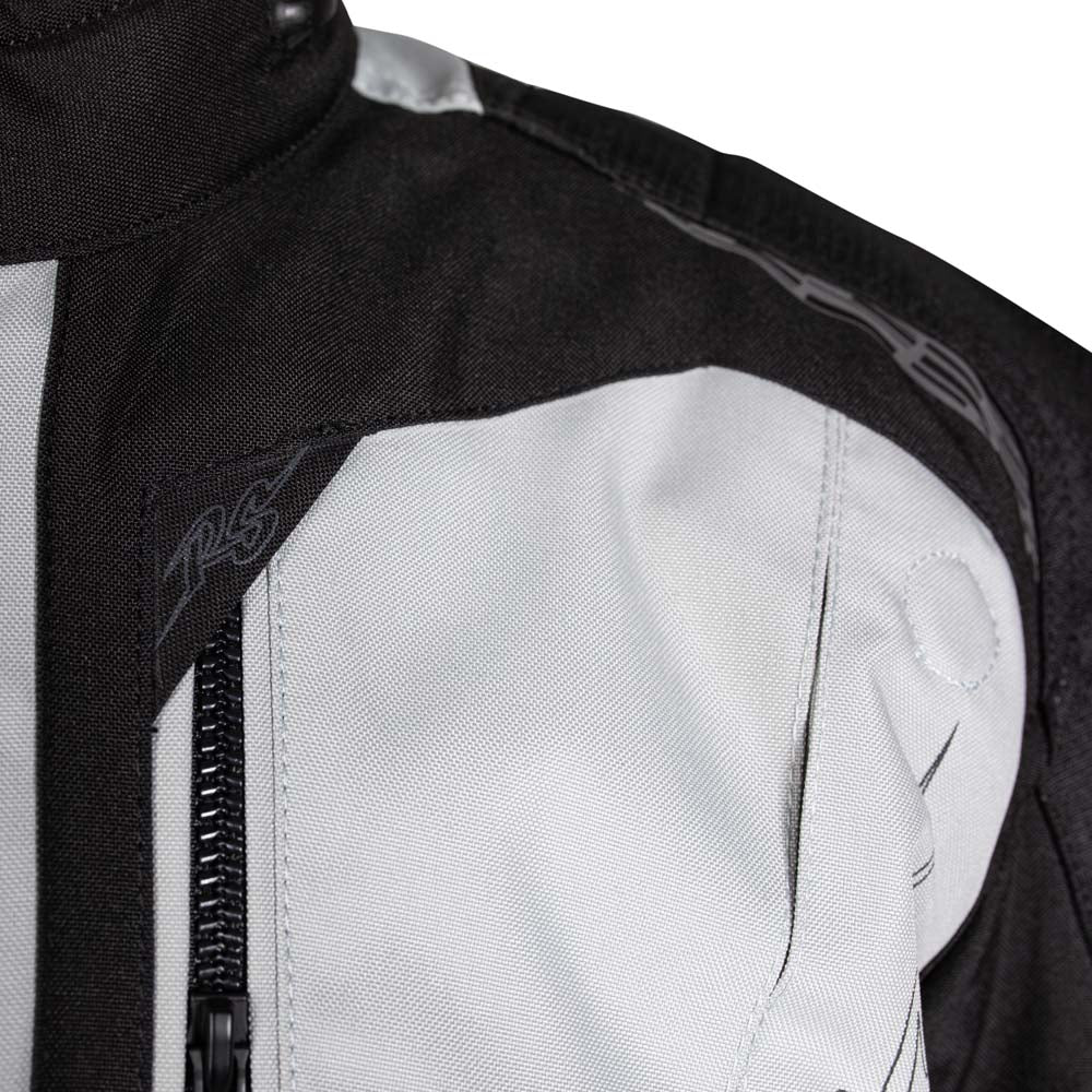 Rusty Stitches Cliff Adventure Motorjas Waterdicht AA Protectie Light Grey Black