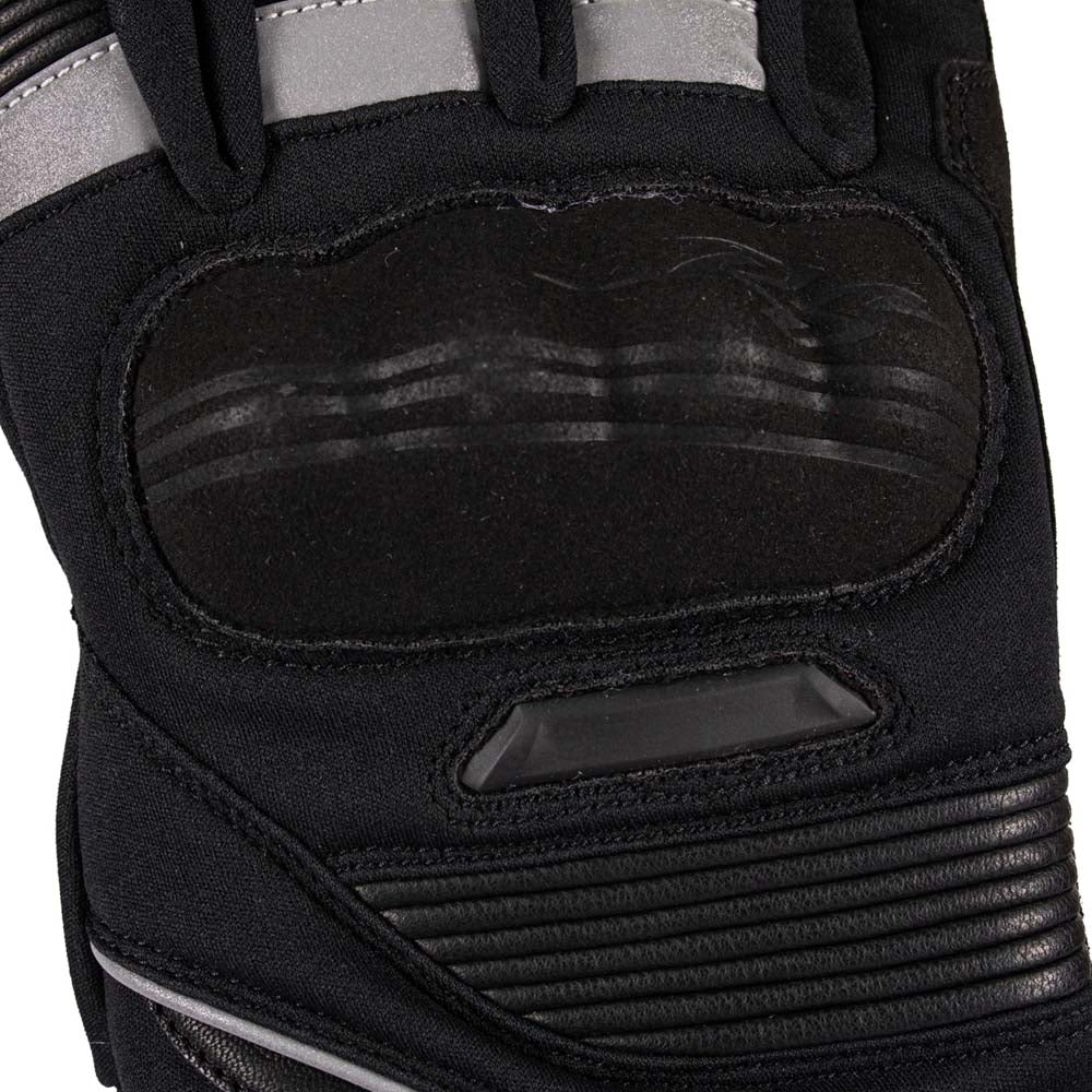 Rusty Stitches Cole Motorcycle Gloves Winter Waterproof CE Black White