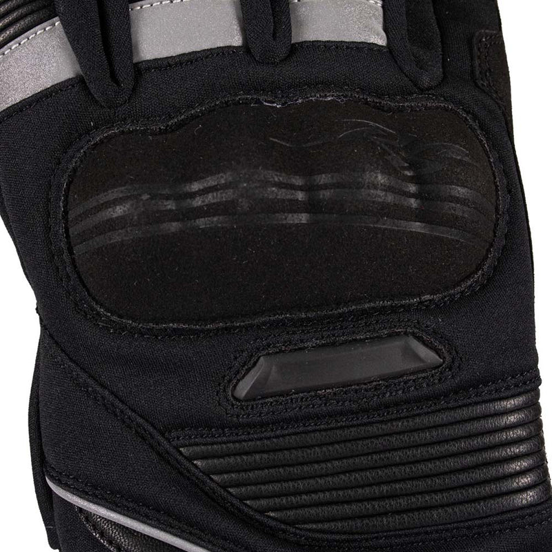 Rusty Stitches Cole Motorcycle Gloves Winter Waterproof CE Black White
