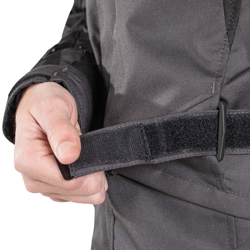 Rusty Stitches Luke Motorcycle Jacket Dark Grey Black AA Waterproof All Season With Protection