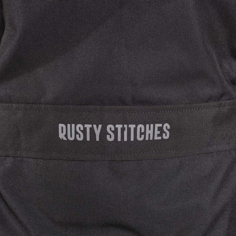 Rusty Stitches Luke Motorcycle Jacket Black Yellow Fluo Waterproof AA All Season With Protection