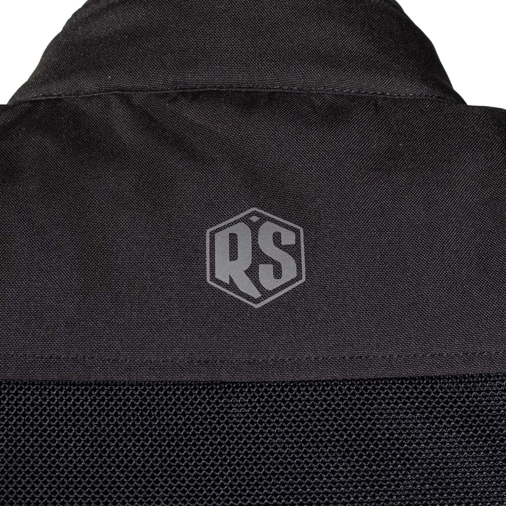 Rusty Stitches Mike Motorcycle Jacket Black Summer AA With Protection and Ventilation