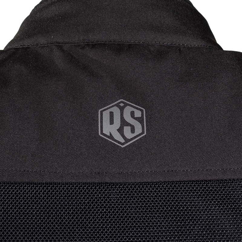 Rusty Stitches Mike Motorcycle Jacket Black Summer AA With Protection and Ventilation