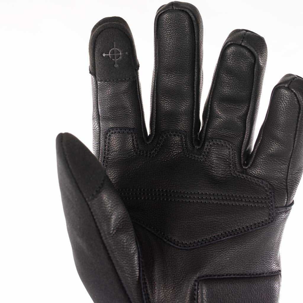Rusty Stitches Alex Motorcycle Gloves Winter Waterproof CE Black Touchscreen