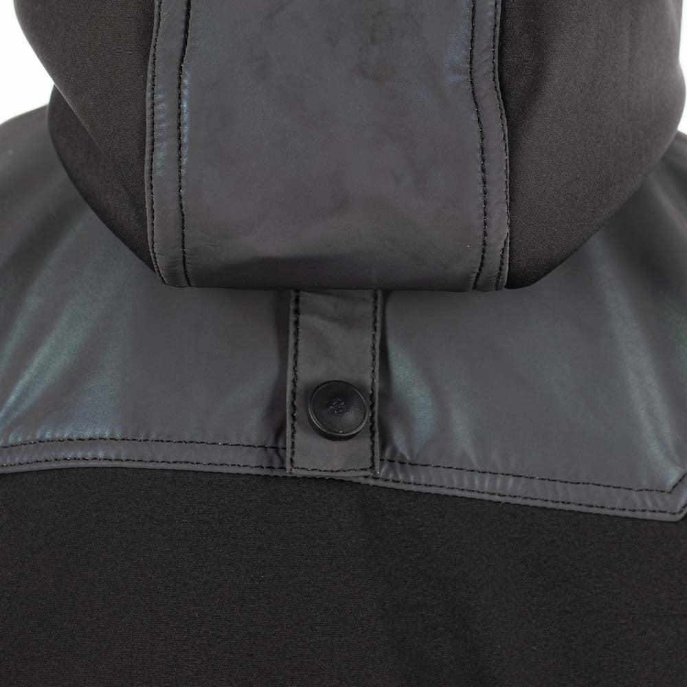 Rusty Stitches Super Ann Ladies Motorcycle Jacket Reflective Softshell Black CE A