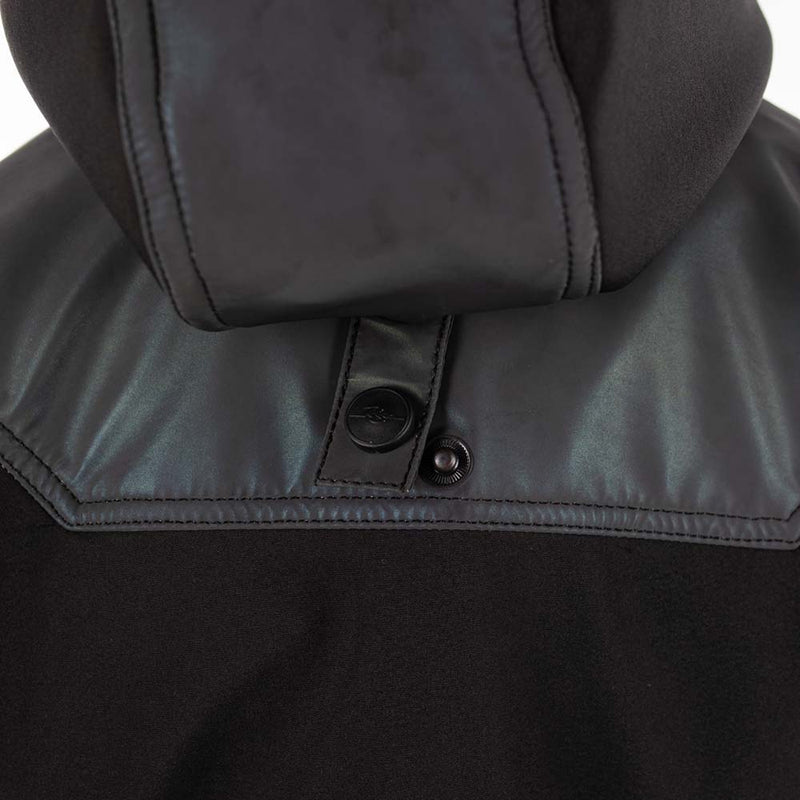 Rusty Stitches Ann Motorcycle Jacket Reflective Softshell AA Protection Black Oil Reflection