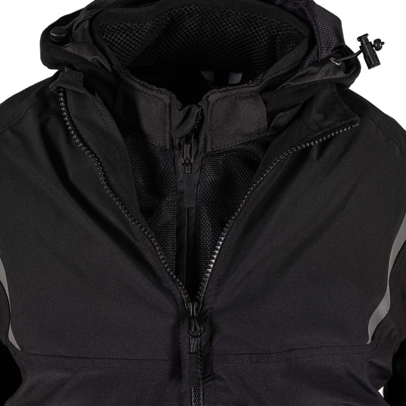 Rusty Stitches Carlo Motorcycle Jacket Mesh Summer with Rain Jacket AA Protection Black