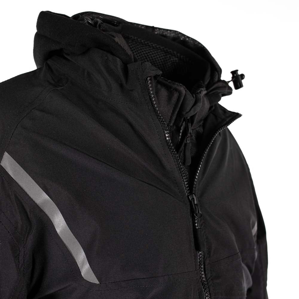 Rusty Stitches Carlo Motorcycle Jacket Mesh Summer with Rain Jacket AA Protection Black