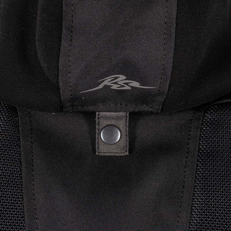 Rusty Stitches Carlo Motorcycle Jacket Mesh Summer with Rain Jacket AA Protection Black
