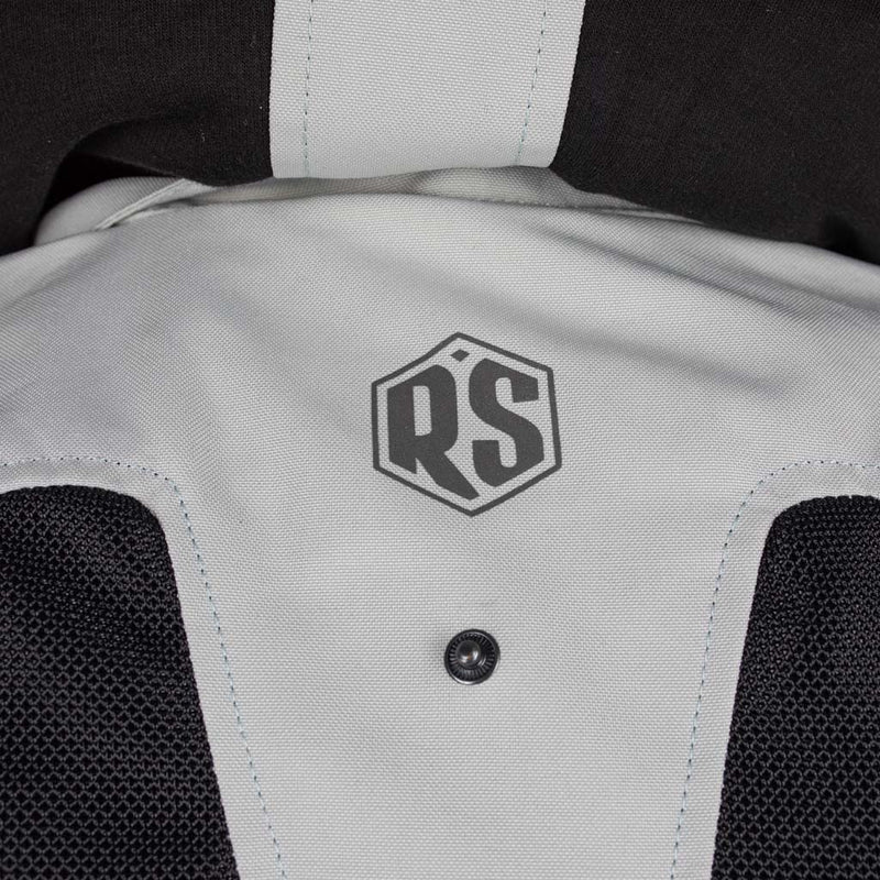 Rusty Stitches Caroline Ladies Motorcycle Jacket Mesh Summer With Rain Jacket AA Protection Light Grey Black