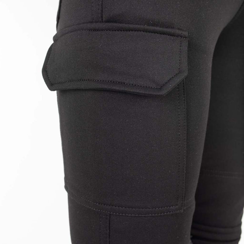 Rusty Stitches Cindy Cargo Ladies Motorcycle Leggings AA Knox Protection Black