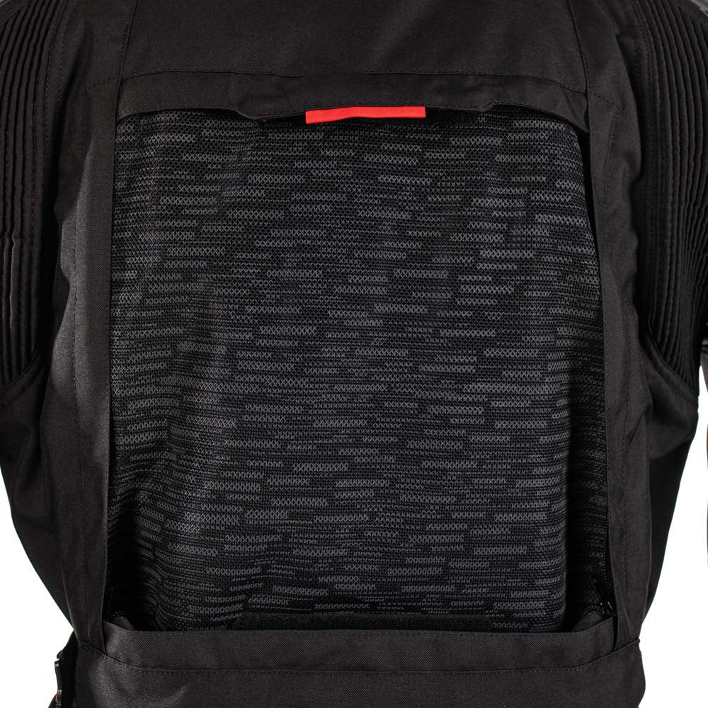 Rusty Stitches Cliff Adventure Motorcycle Jacket Waterproof AA Protection Black Grey Red