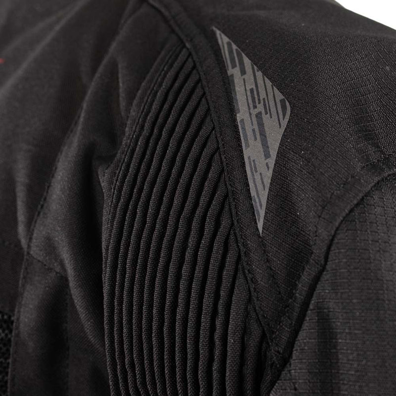 Rusty Stitches Cliff Adventure Motorcycle Jacket Waterproof AA Protection Black Grey Red