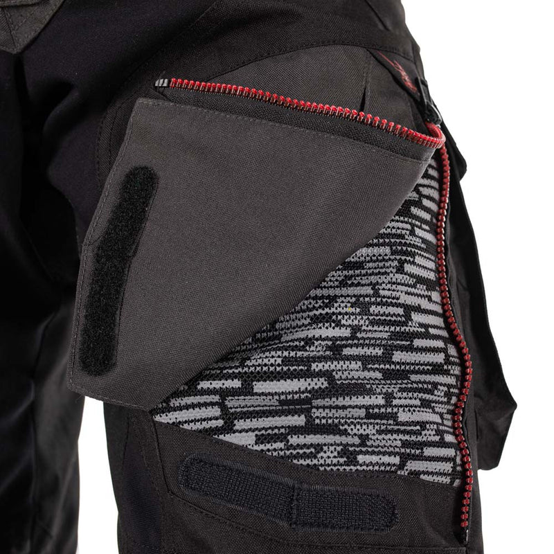 Rusty Stitches Cliff Motorcycle Pants AA Waterproof 10K Adventure Black Grey Red