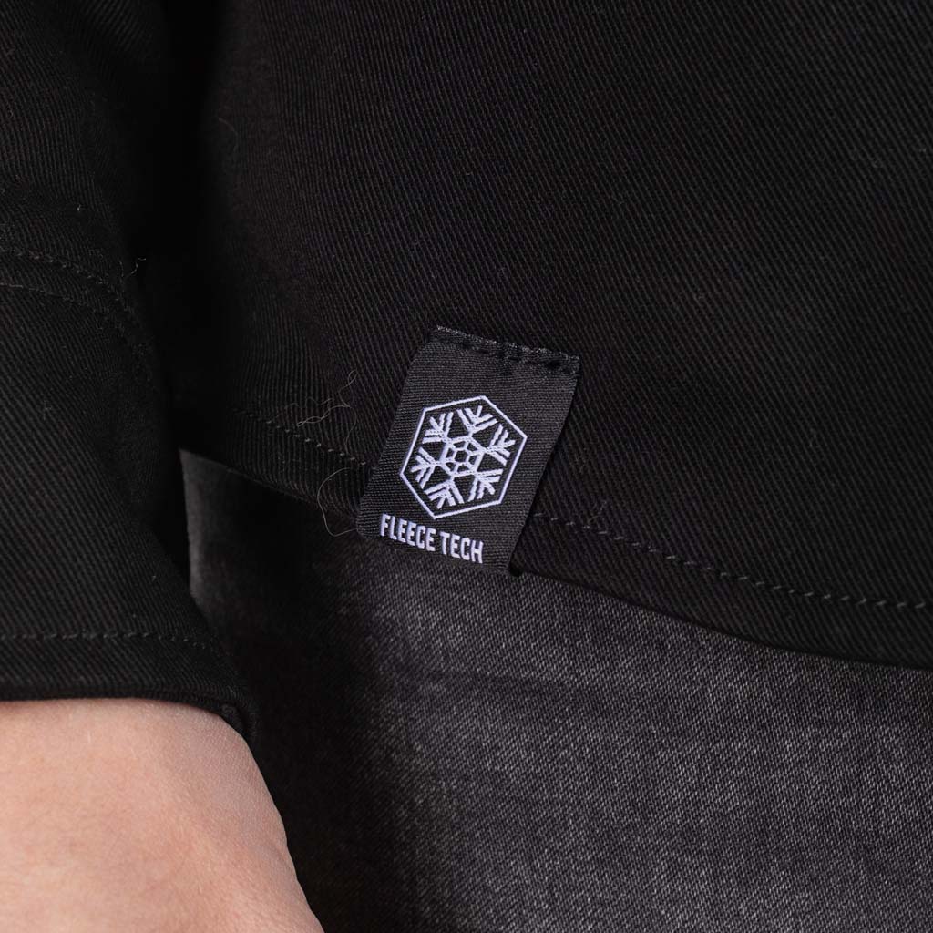 Rusty Stitches Dean Fleece Tech Motorcycle Jacket AA Protection Black Warm