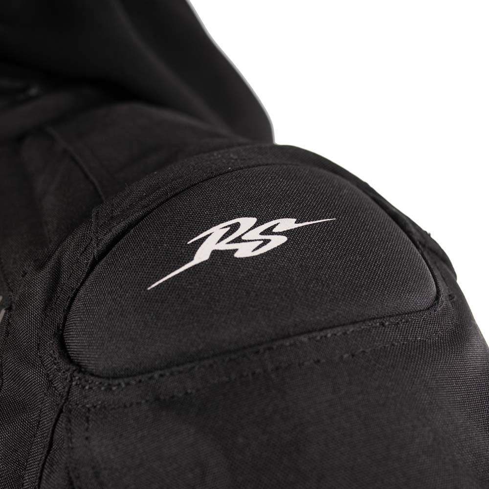 Rusty Stitches Dylan Waterproof Motorcycle Jacket AA Protection Black White