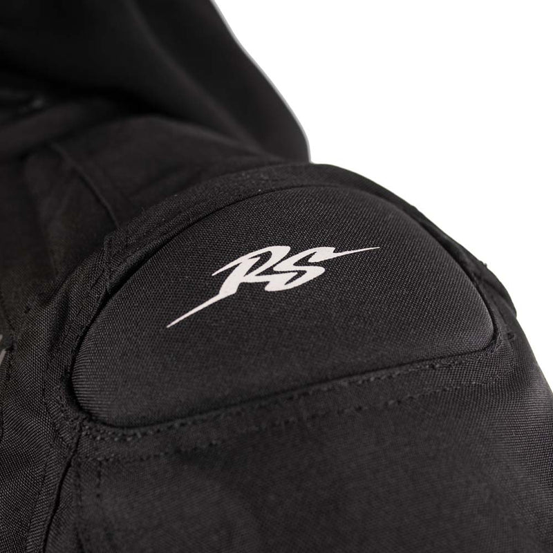 Rusty Stitches Dylan Waterproof Motorcycle Jacket AA Protection Black White