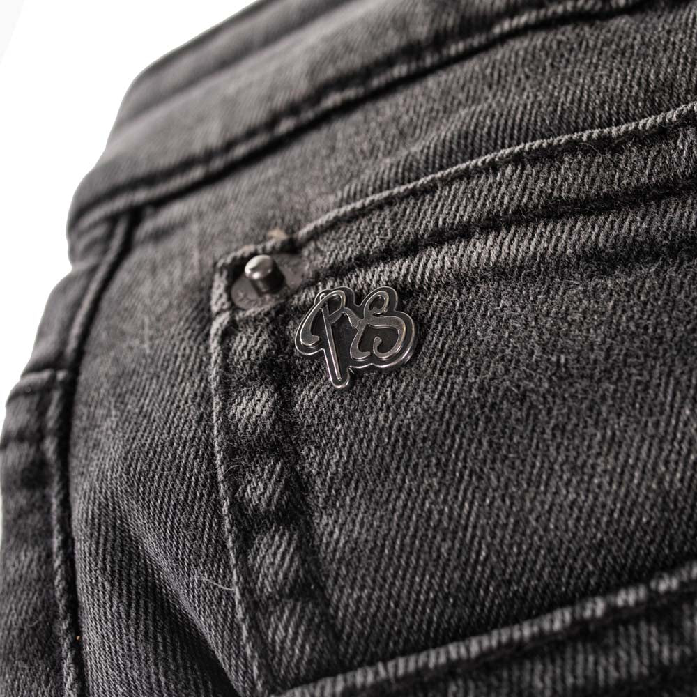 Rusty Stitches Emma Ladies Motorcycle Jeans Black CE A Stretch Skinny Fit