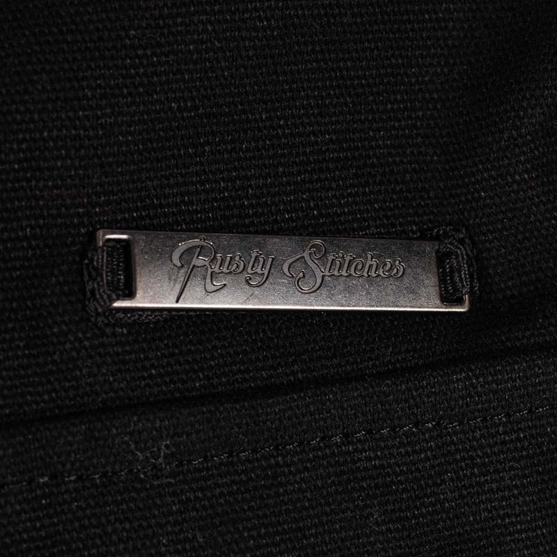Rusty Stitches Glenn Motorcycle Jacket With Hoodie AA Protection Black