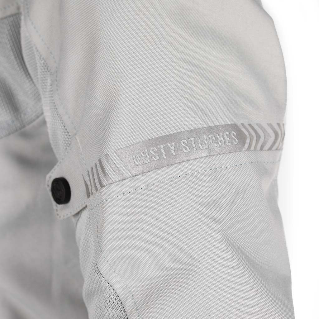 Rusty Stitches Super Jodi Ladies Motorcycle Jacket AA Mesh Summer Jacket Light Gray