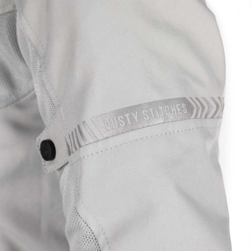 Rusty Stitches Super Jodi Ladies Motorcycle Jacket AA Mesh Summer Jacket Light Gray