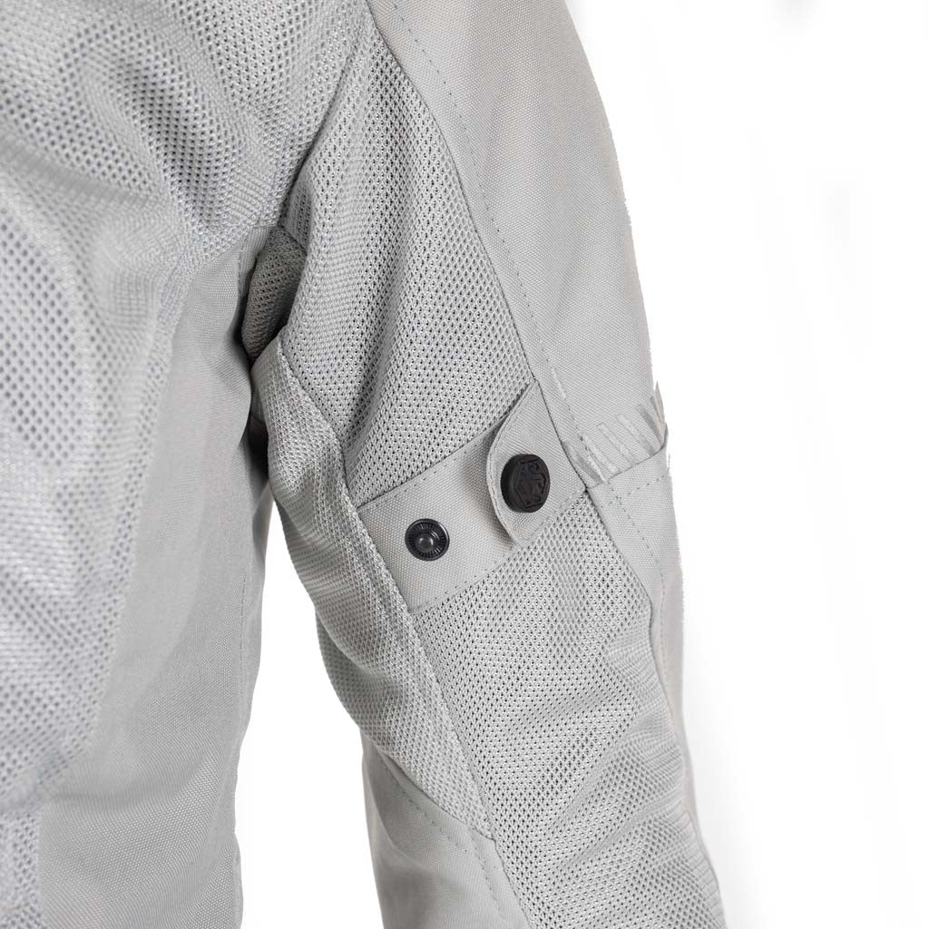Rusty Stitches Super Jodi Ladies Motorcycle Jacket AA Mesh Summer Jacket Light Gray