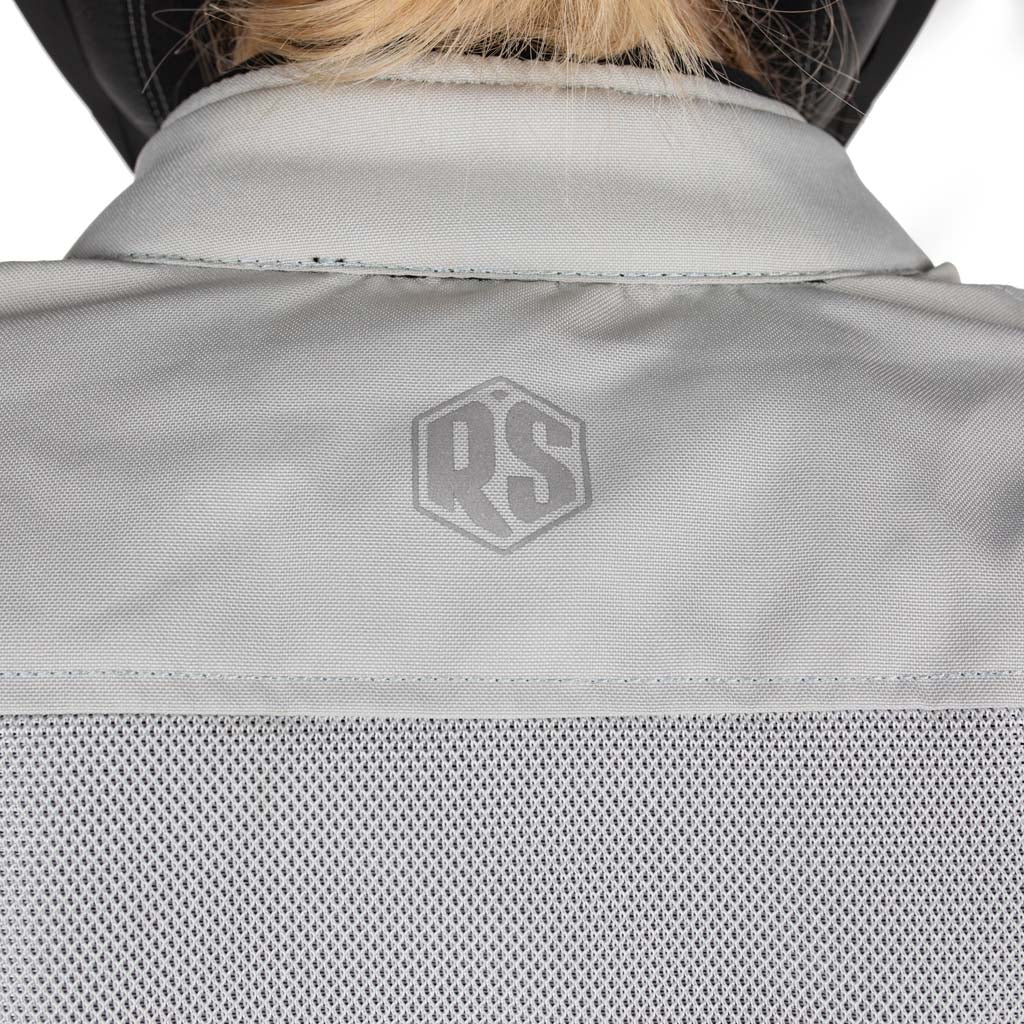 Rusty Stitches Jodi Ladies Motorcycle Jacket AA Mesh Summer Jacket Light Grey