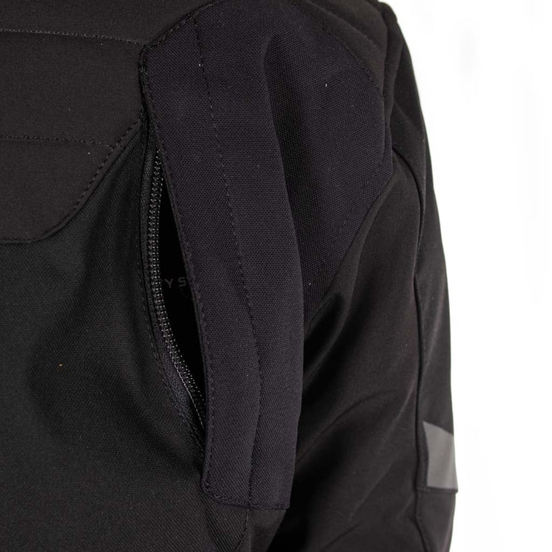 Rusty Stitches Liam Motorcycle Jacket Black Waterproof AA Urban With Protection and Hood