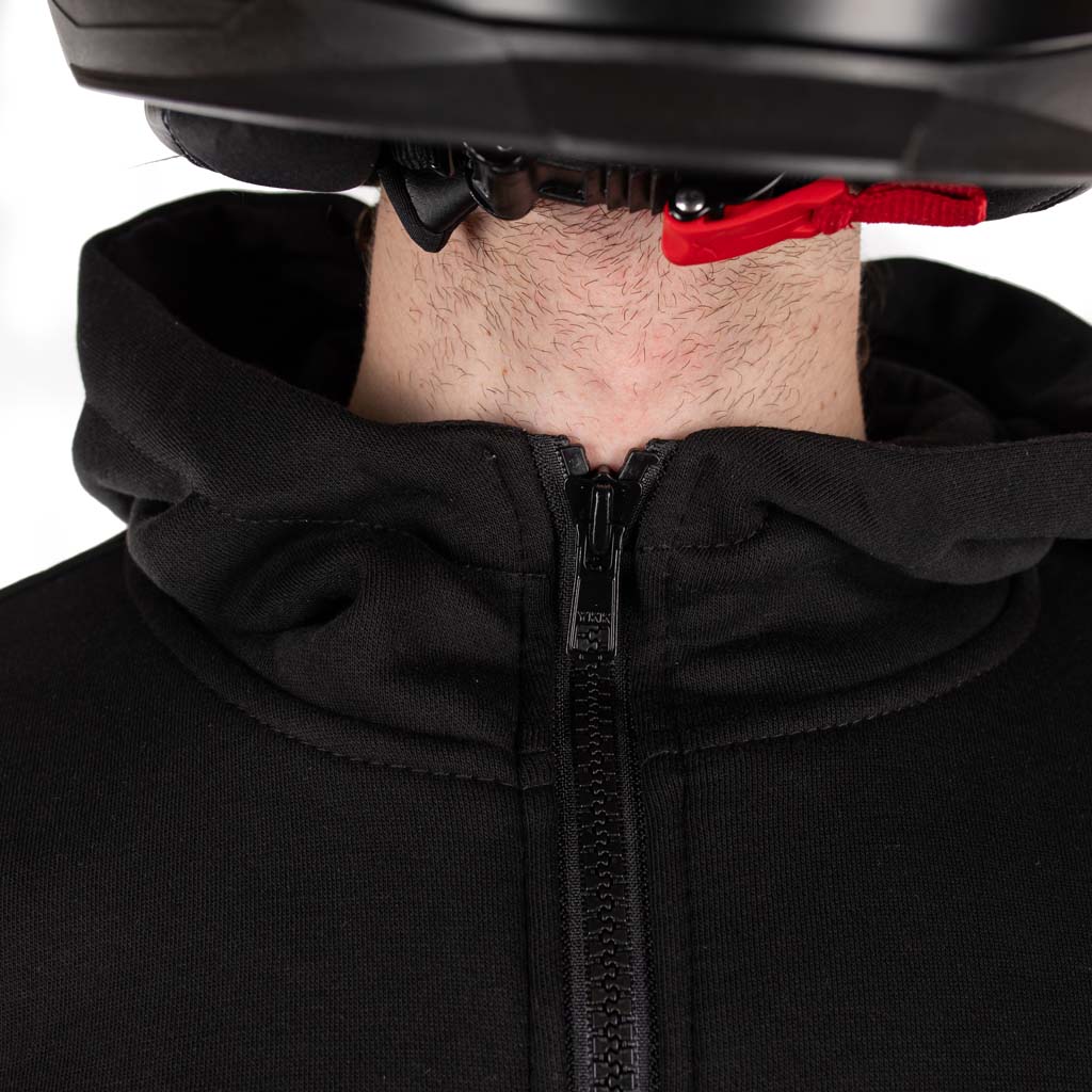 Rusty Stitches Super Peter Motorcycle Hoodie Black Kevlar AA With Protection