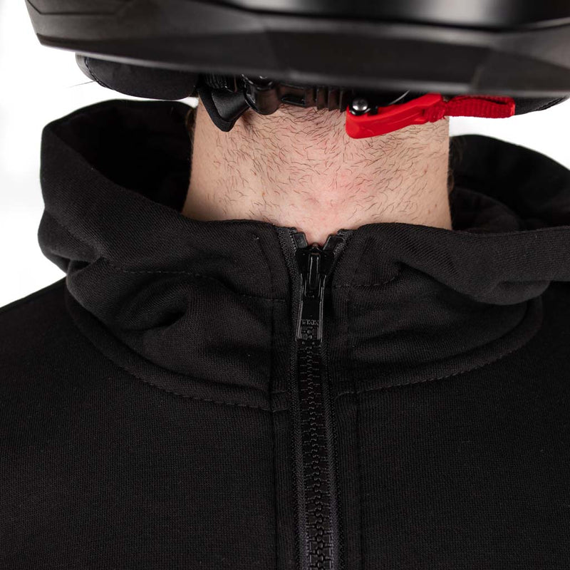 Rusty Stitches Super Peter Motorcycle Hoodie Black Kevlar AA With Protection