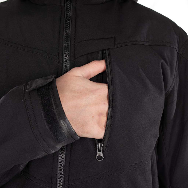 Rusty Stitches William Motorcycle Jacket Black Oil Reflection Reflective Softshell With Protection