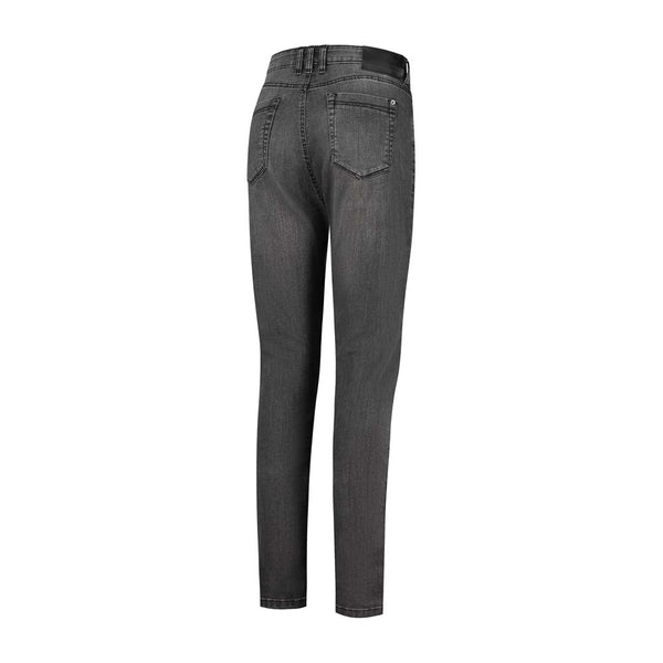 Rusty Stitches Emma Dames Motorjeans Zwart CE A Stretch Skinny Fit