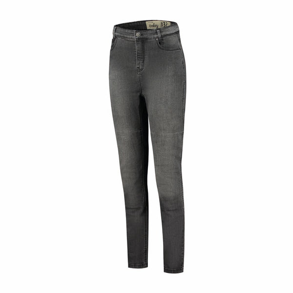 Rusty Stitches Emma Dames Motorjeans Zwart CE A Stretch Skinny Fit