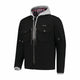 Rusty Stitches Glenn Motorcycle Jacket With Hoodie AA Protection Black