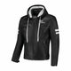 Rusty Stitches Jari Hooded V2 Leren Motorjas AA Protectie Zwart Wit