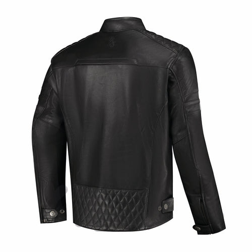 Rusty Stitches Jari V2 Leren Motorjas AA Protectie Zwart