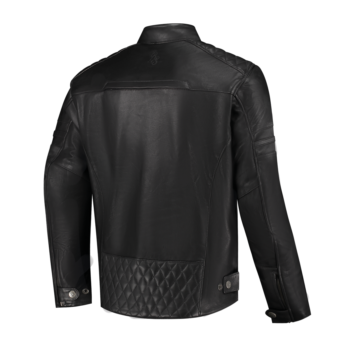 Rusty Stitches Jari V2 Leather Motorcycle Jacket Black AA With Protection