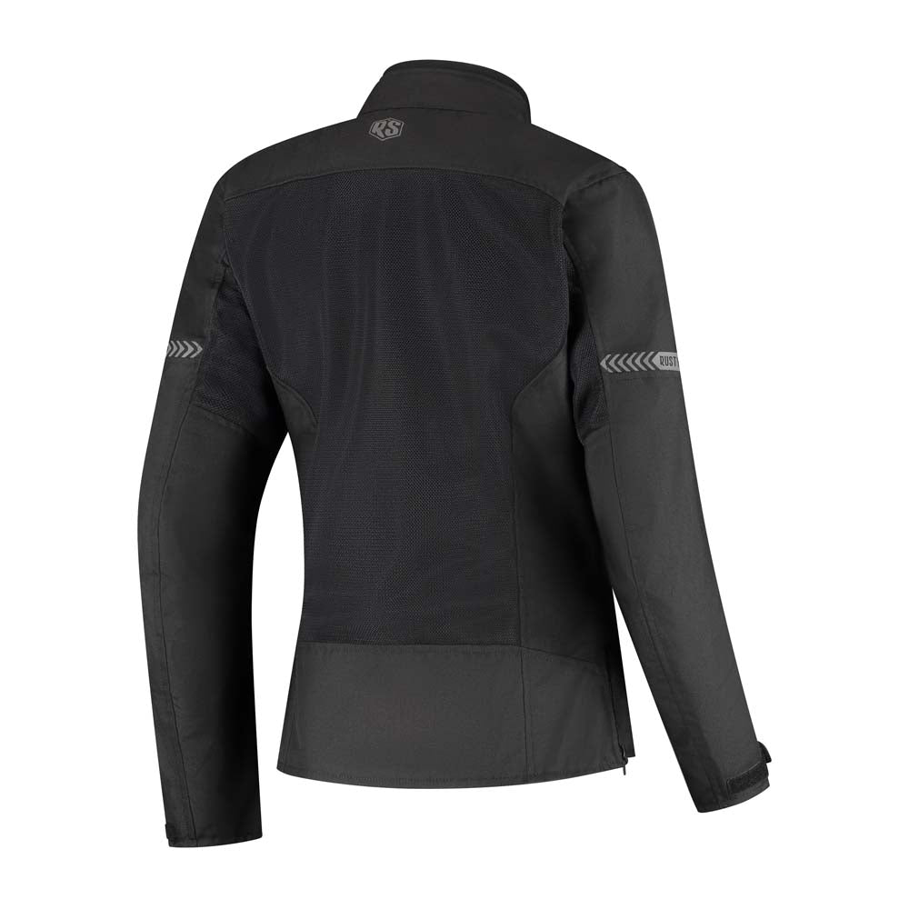 Rusty Stitches Jodi Ladies Motorcycle Jacket AA Mesh Summer Jacket Black