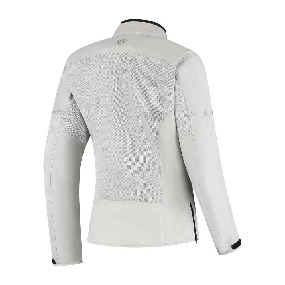 Rusty Stitches Jodi Ladies Motorcycle Jacket AA Mesh Summer Jacket Light Grey
