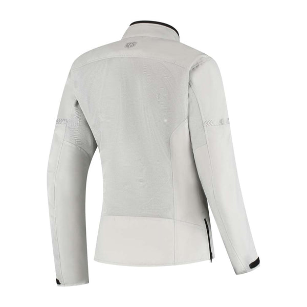 Rusty Stitches Jodi Damen Motorradjacke AA Mesh Sommerjacke Hellgrau