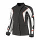 Rusty Stitches Leah Motorjas Dames Zwart Rood Waterdicht AA All Season Met Protectie