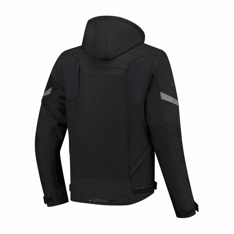 Rusty Stitches Liam Motorcycle Jacket Black Waterproof AA Urban With Protection and Hood
