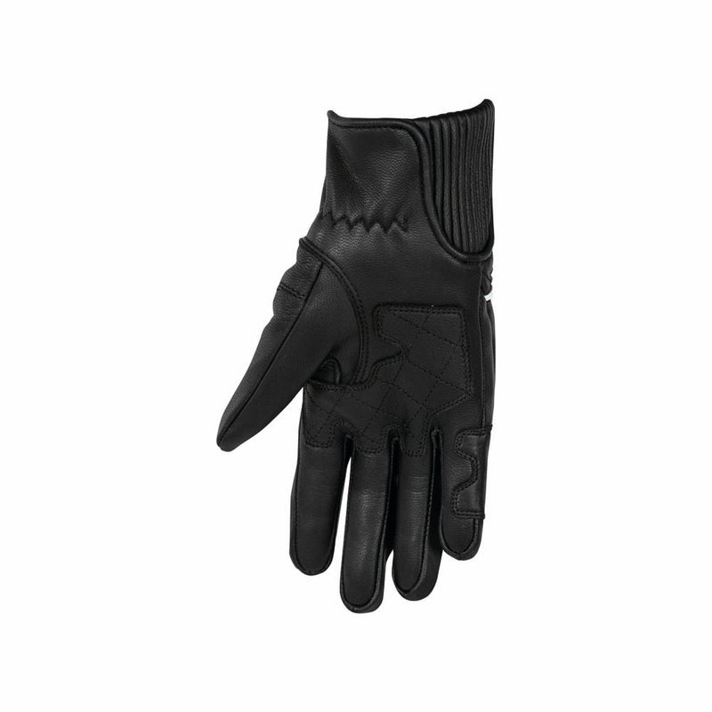 Rusty Stitches Lilly Motorcycle Gloves Ladies Black White Leather Summer With Protection