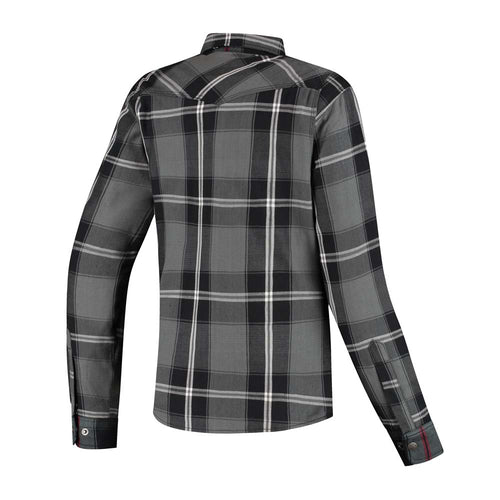 Rusty Stitches Liss V2 Motorjas Grijs Wit Zwart Met Kevlar Protectie