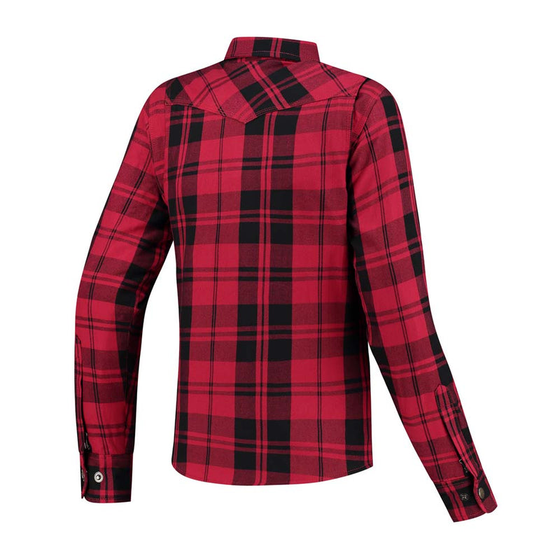 Rusty Stitches Liss V2 Motorcycle Jacket Red Black With Kevlar Protection