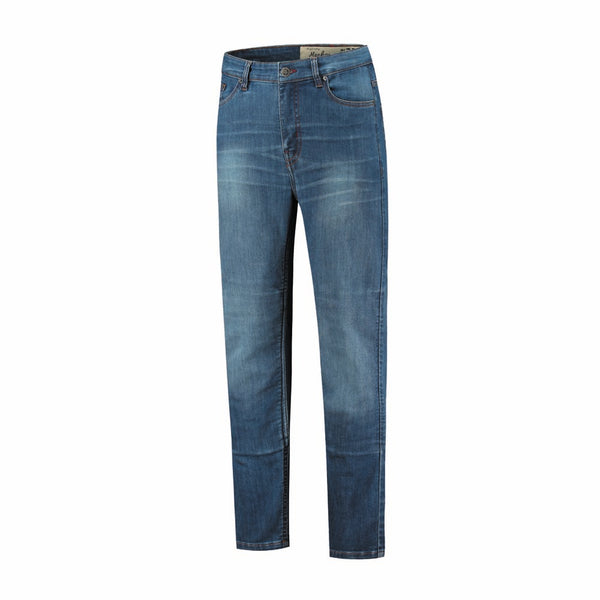 Rusty Stitches Logan Motorjeans Denim Blauw CE A Stretch Skinny Fit
